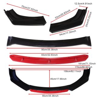 Universal Front Splitter (Red) - Image 3