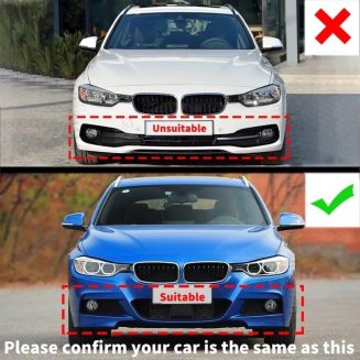 2012-18 BMW 3 Series MSport Front Lip Spoiler - Image 6